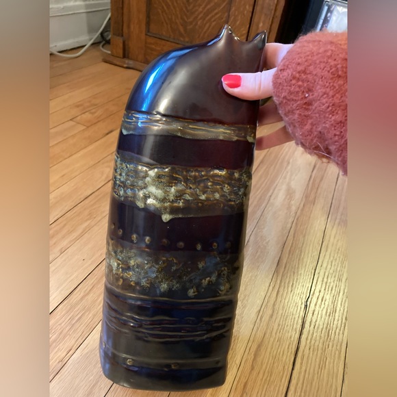🐈‍⬛ Vintage modernist tall cat vase - Picture 8 of 11